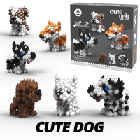 KADELE CUTE DOG BUILDING ANIMAL SETS, EXTREMELY CHALLENGING STEM BUILDING BLOCKS DECOR FOR ADULTS KIDS, MICRO 3D EDUCATIONAL TOYS FOR BOYS GIRLS AGES 8 AND UP, CUTE DOG BUILDING SET(568 PIECES)